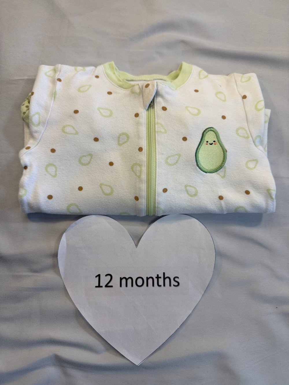 Tuffy - Baby Onesie Sleeper with Avocado Pattern